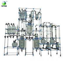 TOPTION (CE & ISO Certification) Ex-proof Glass Reactor 5L, 10L , 50L, 100L , 150L 200L with High Borosilicate glass